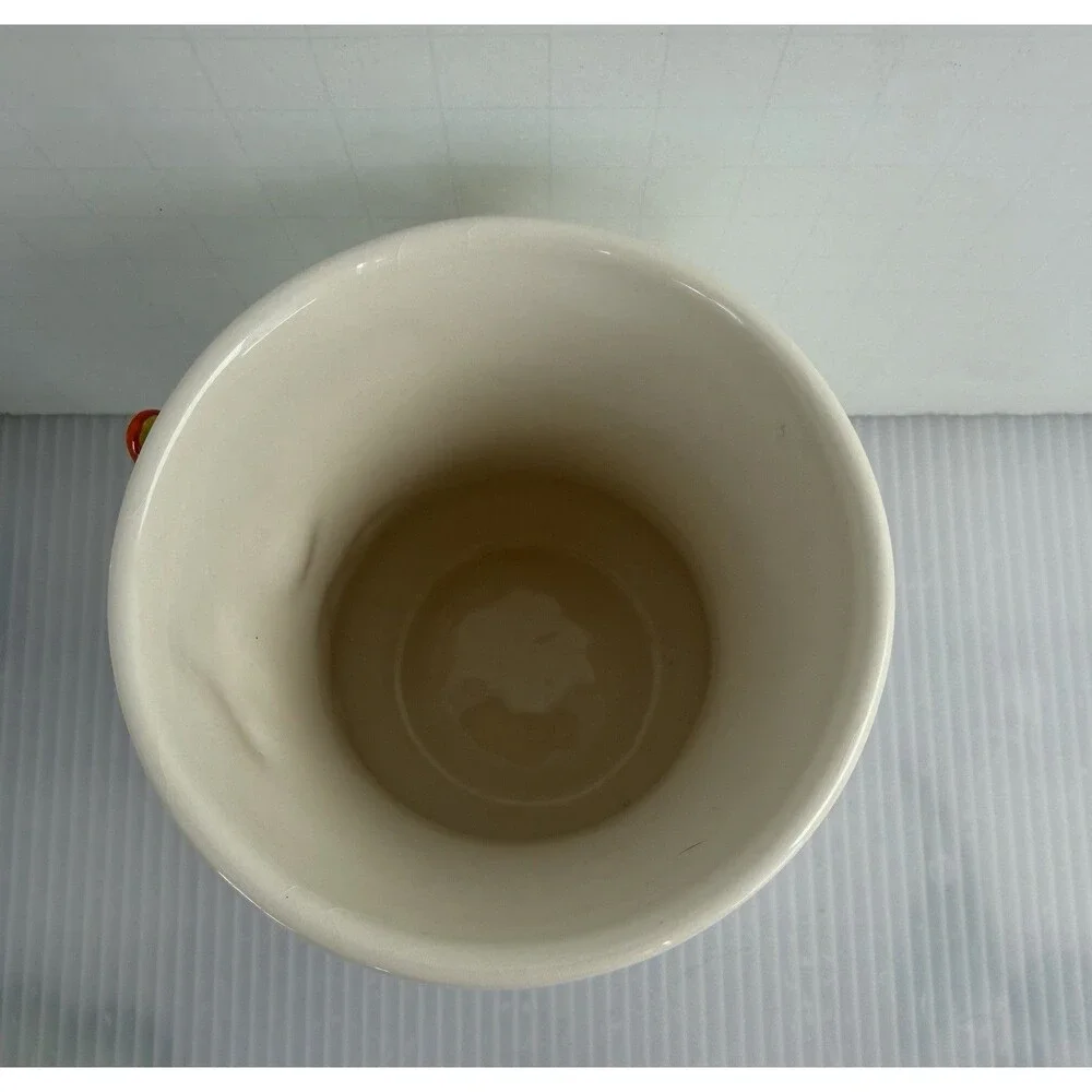 VTG Ceramic Allure 2007 Raised Butterfly Bathroom 3D Cup Y2K Colorful Decor Vase
